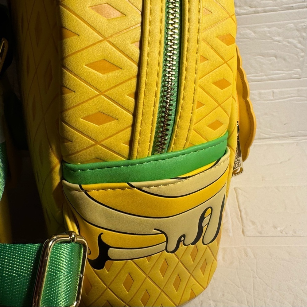 New Disney Eats Pineapple Swirl Loungefly Backpack - Picture 8 of 10
